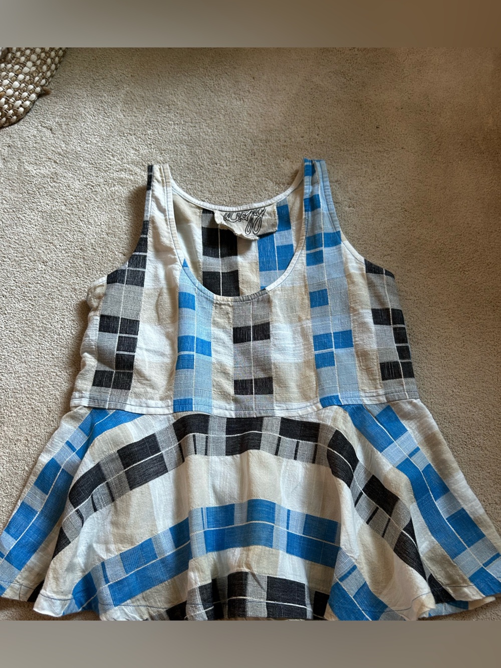 Ace & Jig Peplum Tank XS EUC